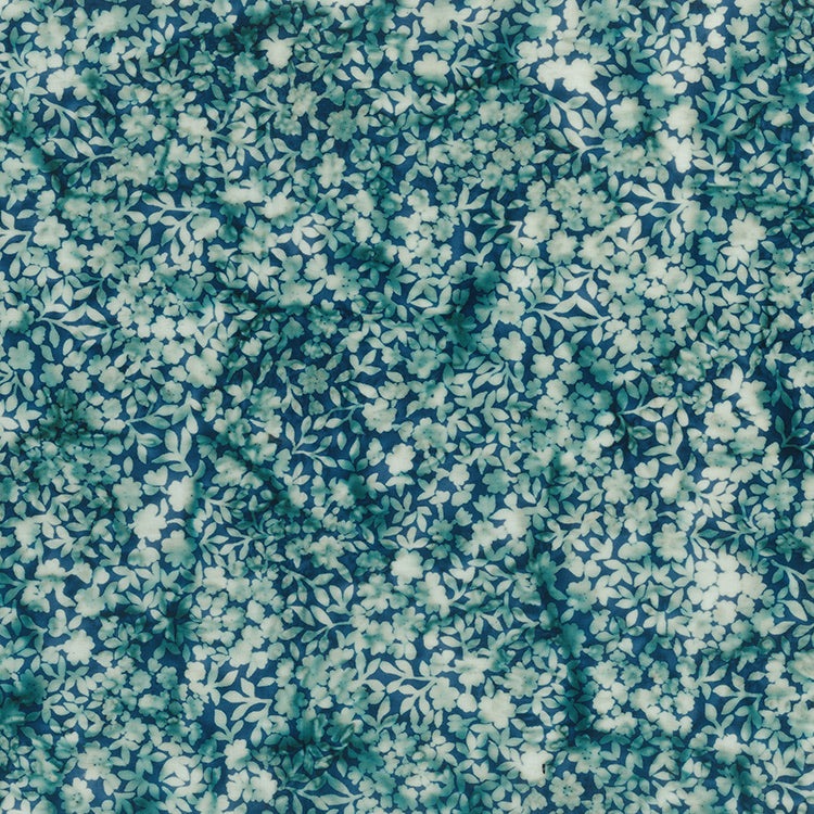 Flower Petals batik by Banyon Batiks - Got the Blues