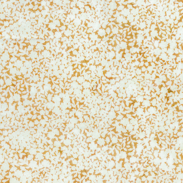 Flower Petals batik by Banyon Batiks - Mustard