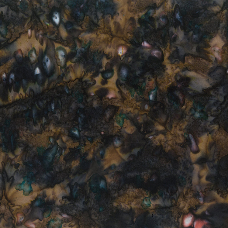 Flower Petals batik by Banyon Batiks - Walnut Brown