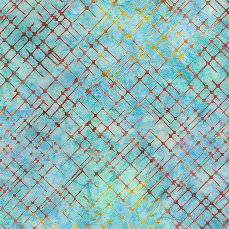 Flower Petals batik by Banyon Batiks - Caribbean