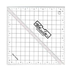 Block Lock 6 ½" Half Square Triangle Trimming Ruler