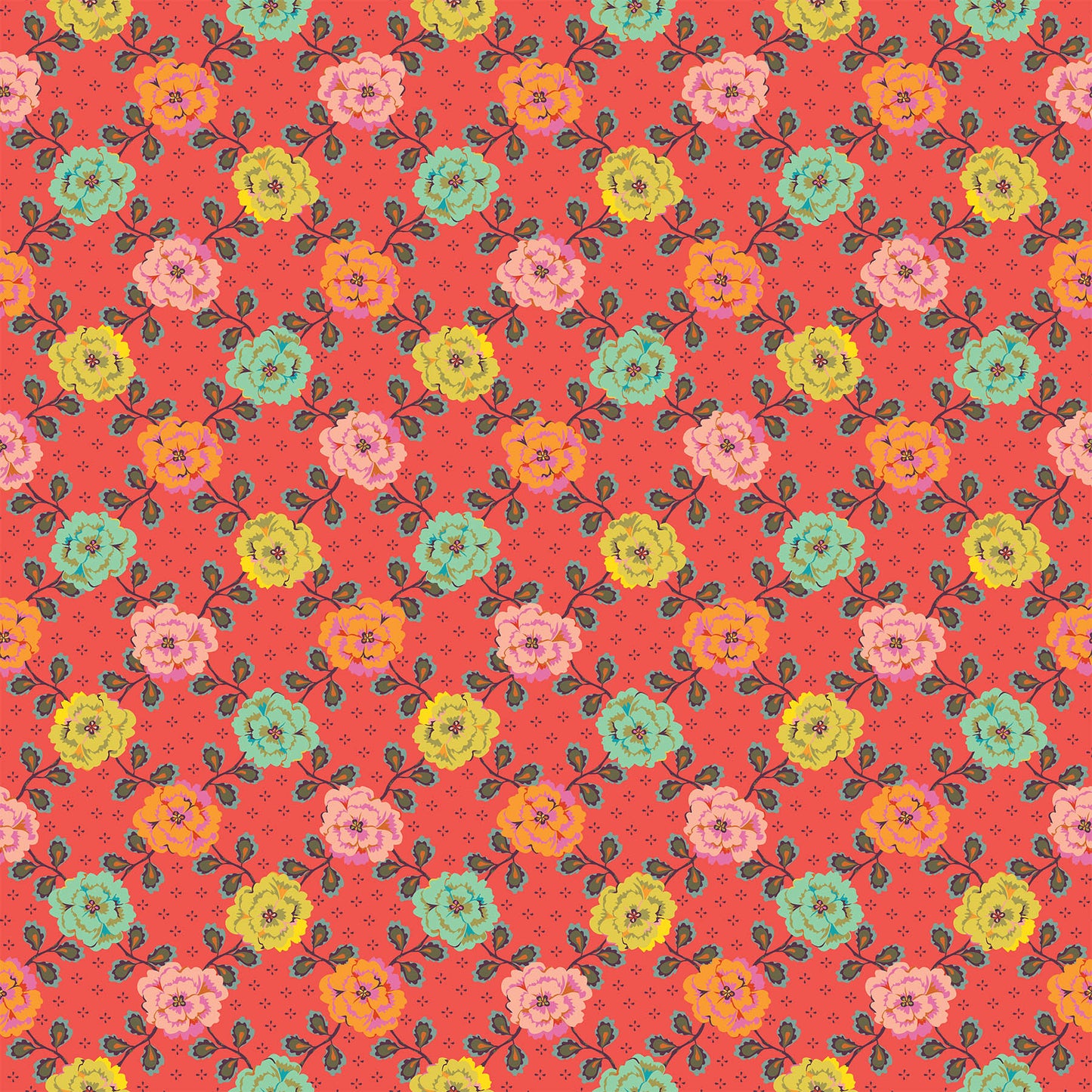 Kindred Sketches by Kathy Doughty for Figo- Persimmon