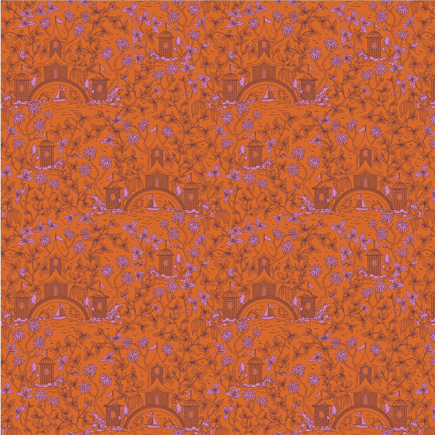 Kindred Sketches by Kathy Doughty for Figo - Mandarin