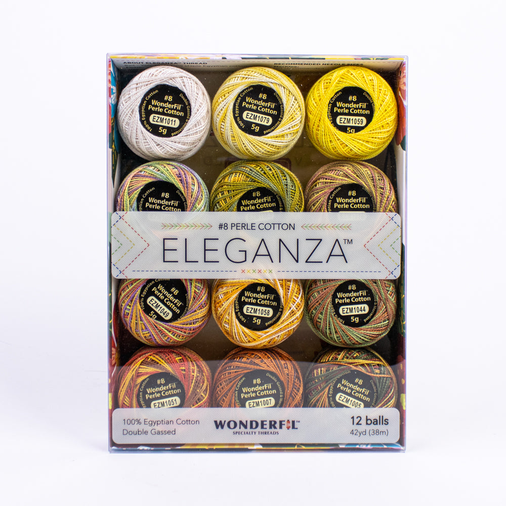 Wonderfil Pearle Cotton - 8 Weight Variegated Eleganza - Canyon
