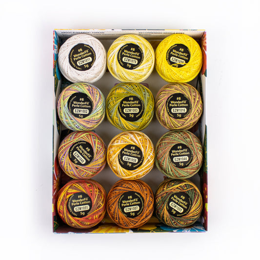 Wonderfil Pearle Cotton - 8 Weight Variegated Eleganza - Canyon