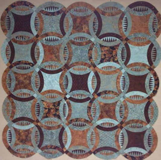 Cotton Candy Sawtooth Wedding Ring Quilt Kit