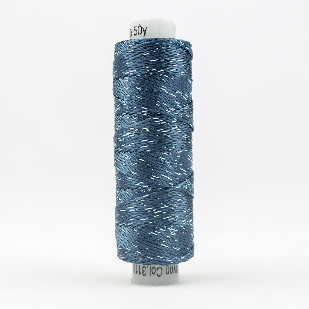 Sue Spargo Dazzle - 100% Rayon Thread - DZ3116- Majolica Blue