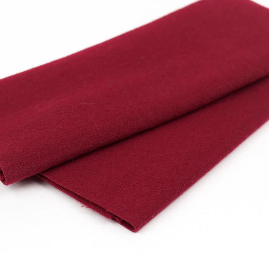 Sue Spargo Wool Fabric - Dark Cerise - Fat 1/8th