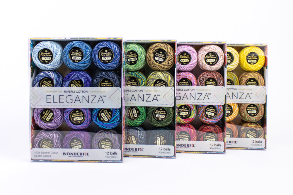 Wonderfil Pearle Cotton - 8 Weight Eleganza - Four Box Variegated Collection