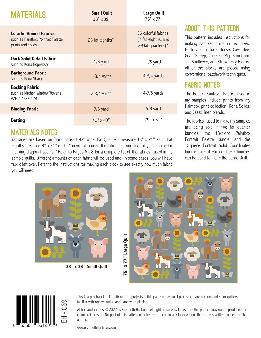 Fab Farm Pattern - Elizabeth Hartman