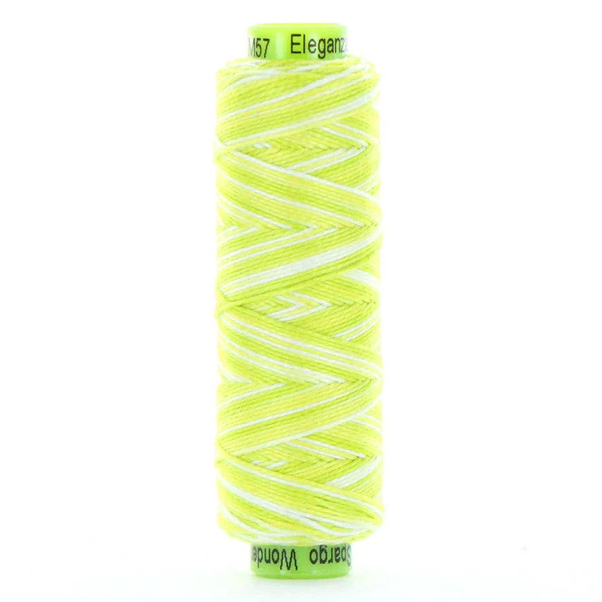 Sue Spargo's Eleganza Pearle Cotton Variegated - Lily Pad - EZM57