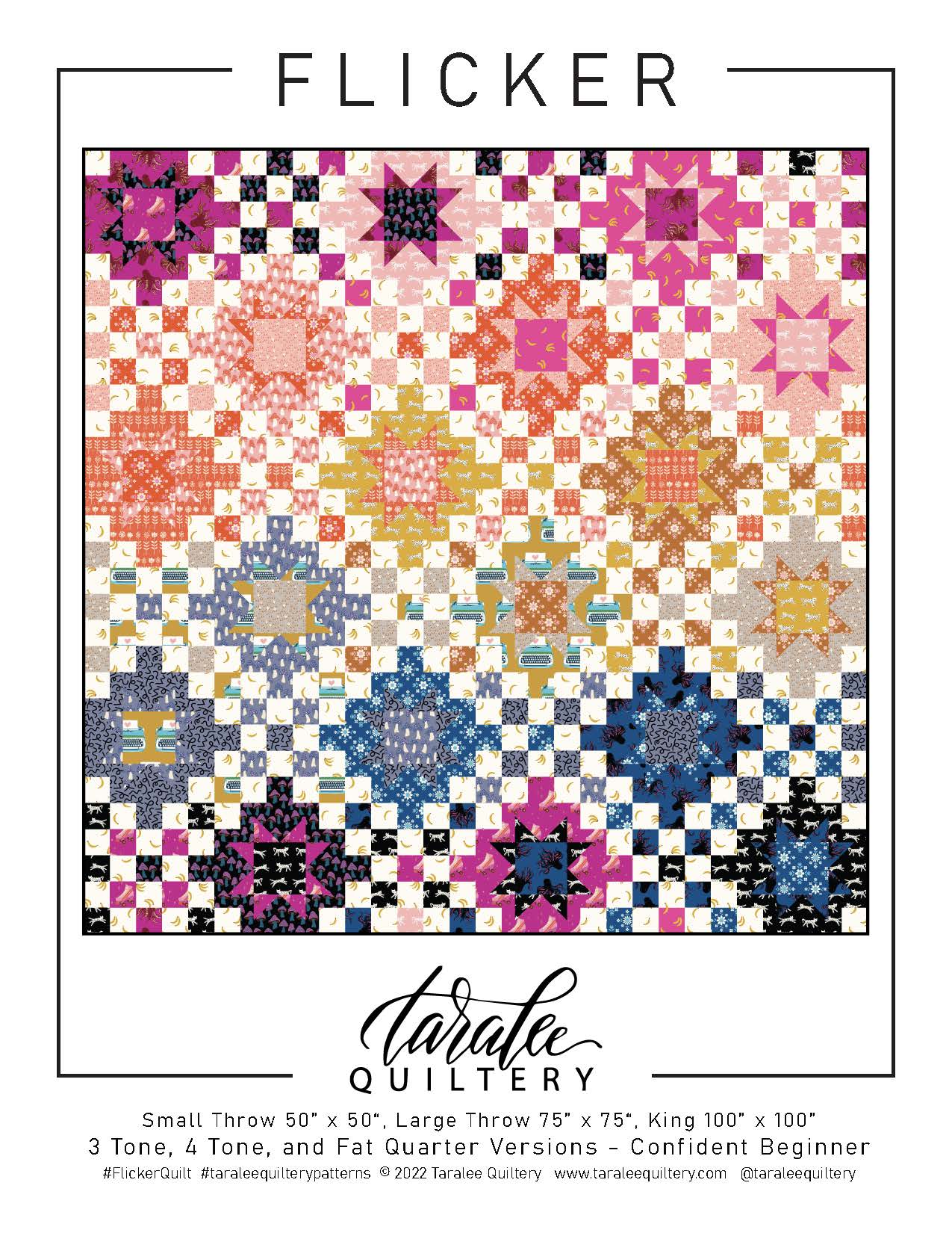 Flicker Quilt Pattern - Tara Lee Quitery