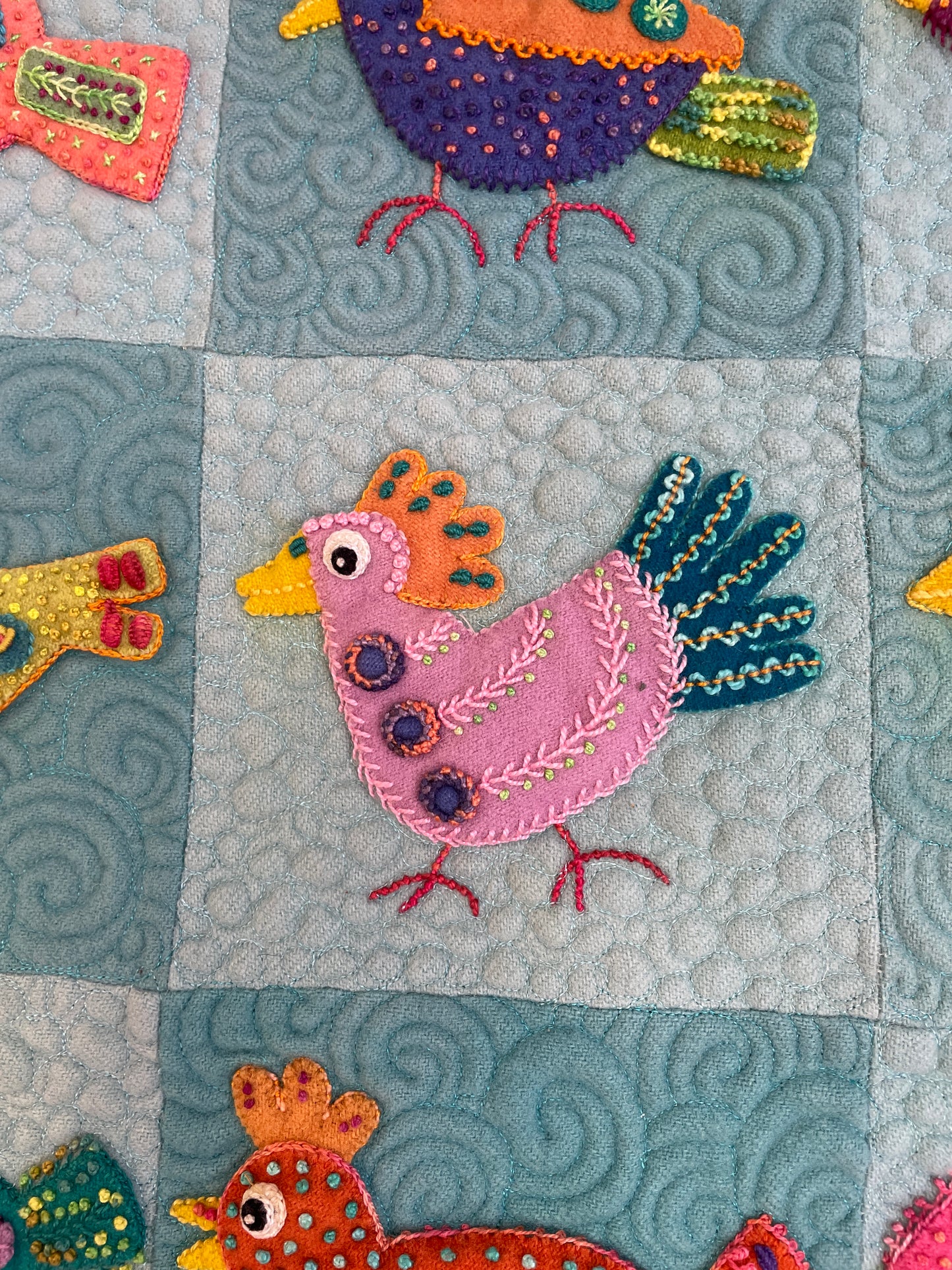 Chirp Quilt Kit - Wool Felt - Sue Spargo