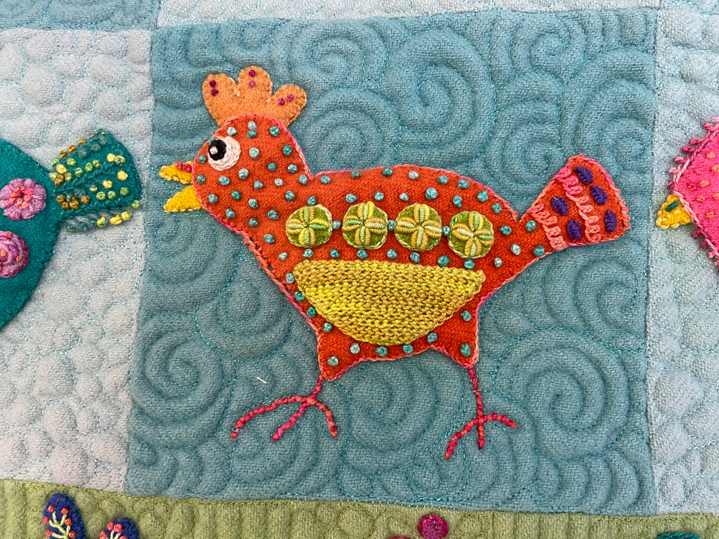 Chirp Quilt Kit - Wool Felt - Sue Spargo