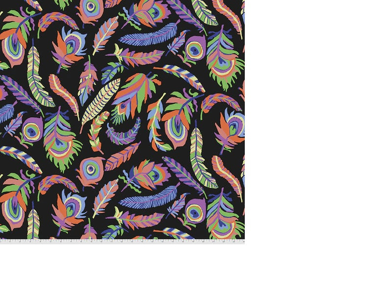 Kaffe Fassett Prints -Tickle My Fancy - Black -