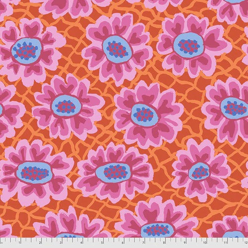 Kaffe Fassett Prints -Flower Net - Red