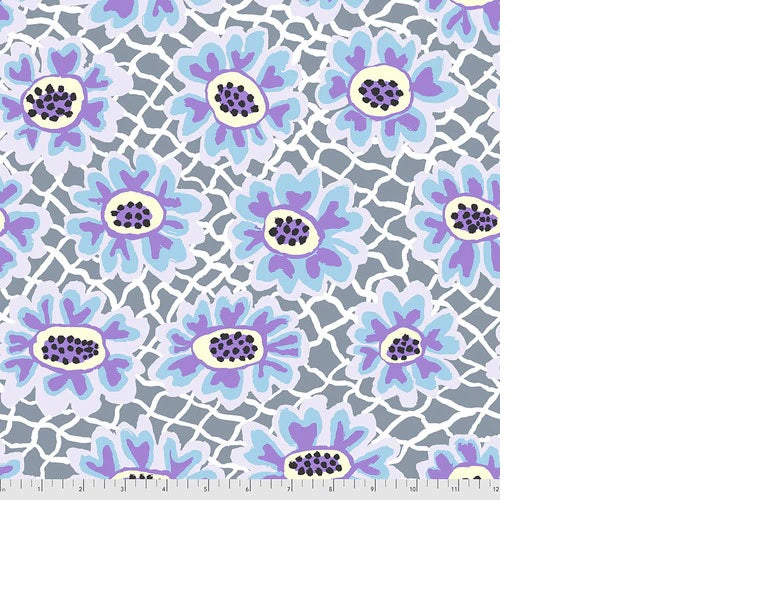 Kaffe Fassett Prints - Flower Net - Grey