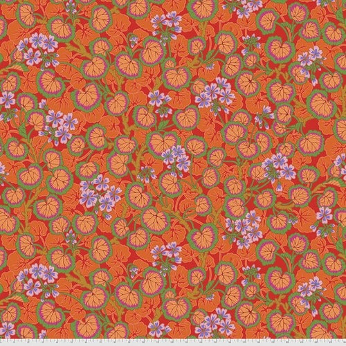 Kaffe Fassett Prints -Climbing Geraniums - Red