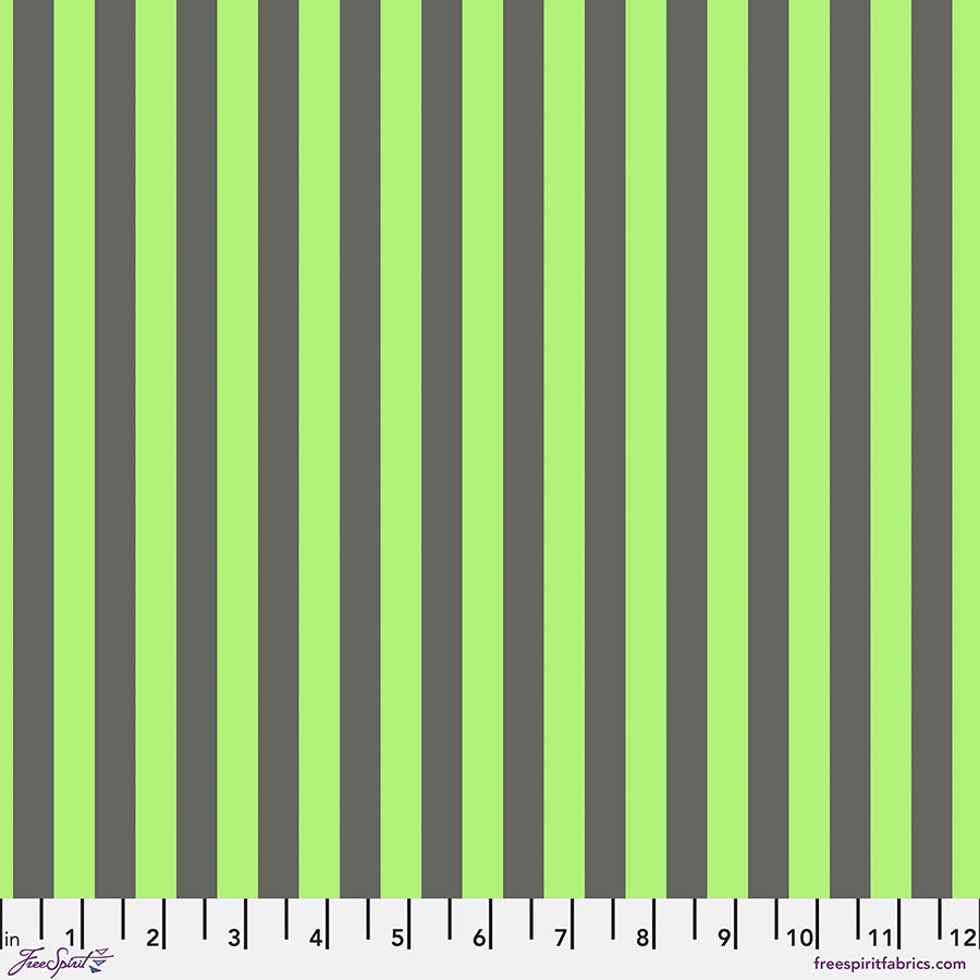 Tula Pink's Everglow - Tent Stripe Karma - Neon True Colours
