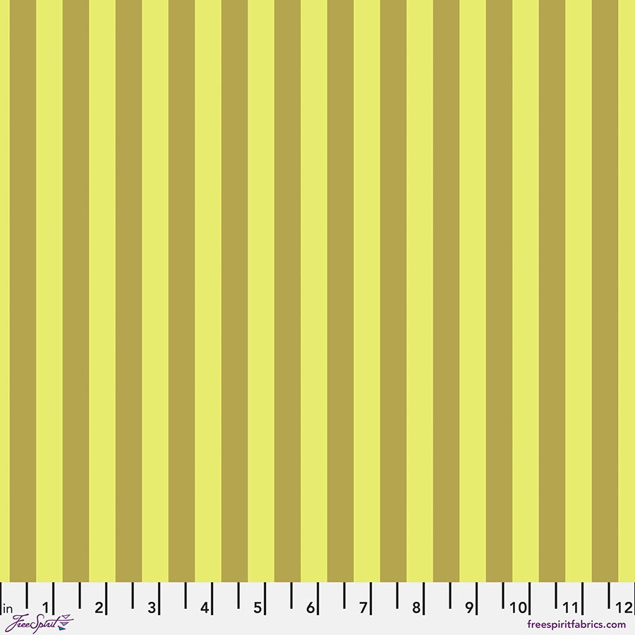 Tula Pink's Everglow - Tent Stripe Moonbeam - Neon True Colours