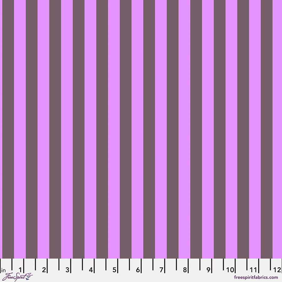 Tula Pink's Everglow - Tent Stripes Mystic - Neon True Colours