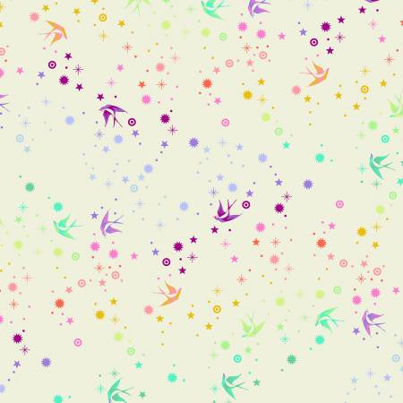 Tula Pink's Pinkerville Fabric - Cotton Candy Fairy Dust