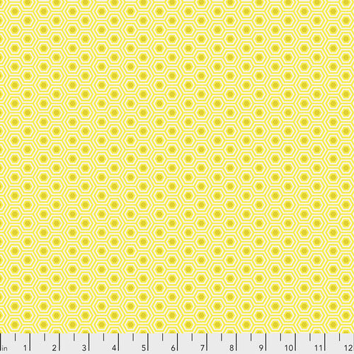 Tula Pink's True Colors Fabric - Hexy Sunshine