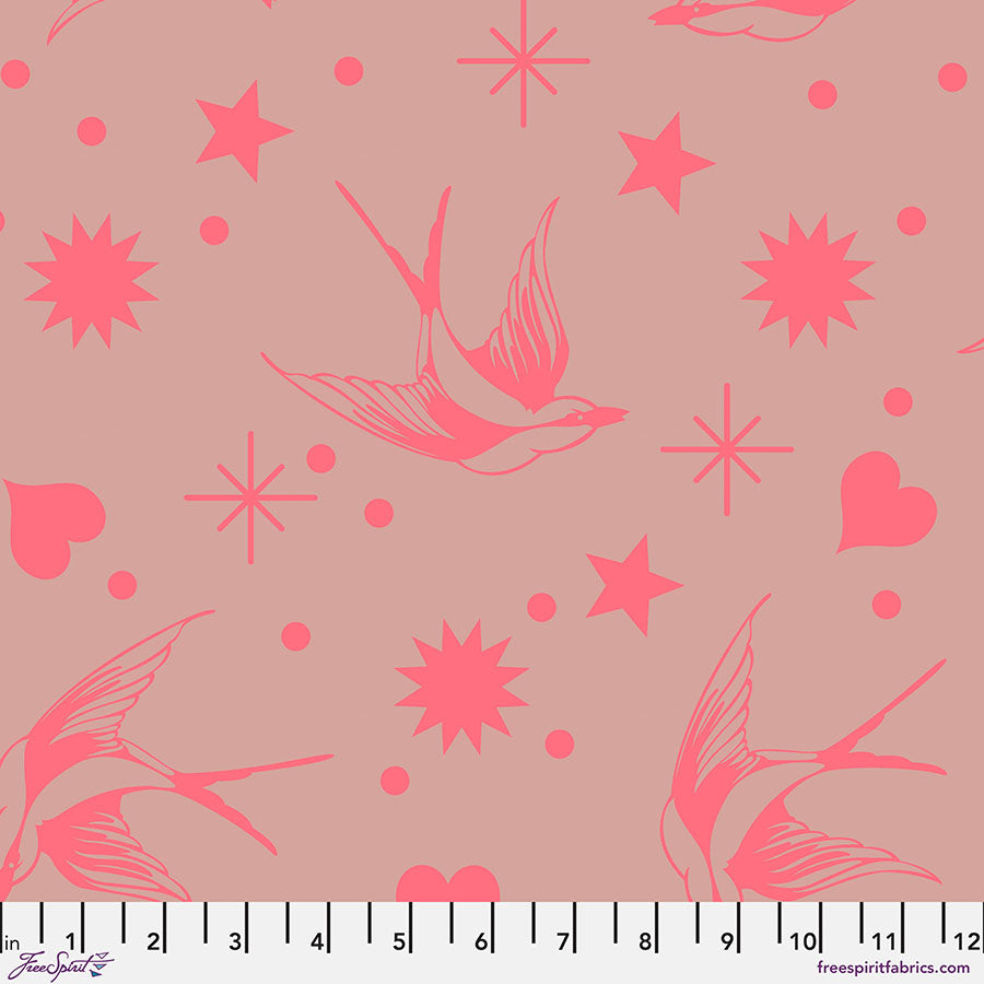 Tula Pink's Everglow - Fairy Flakes Nova - Neon True Colours