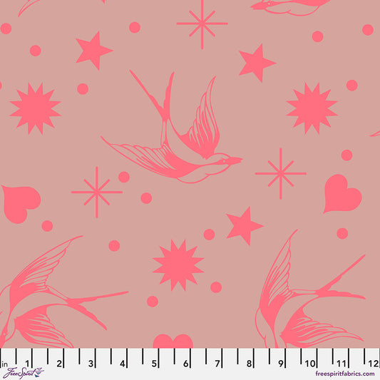 Tula Pink's Everglow - Fairy Flakes Nova - Neon True Colours