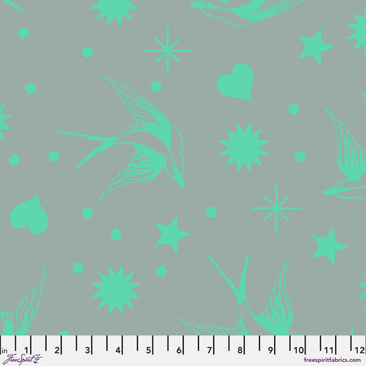 Tula Pink's Everglow - Fairy Flakes Spirit - Neon True Colours