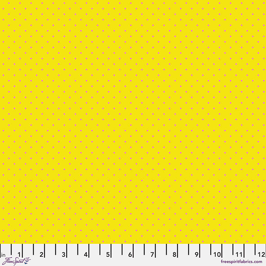 Tula Pink's True Colors Fabric - Tiny Dots - Flare
