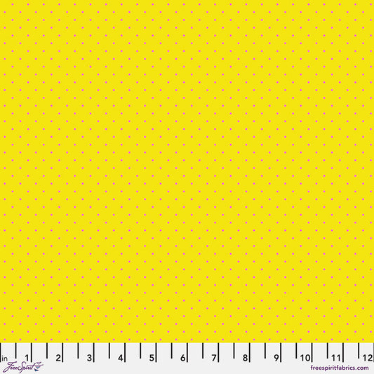 Tula Pink's True Colors Fabric - Tiny Dots - Flare