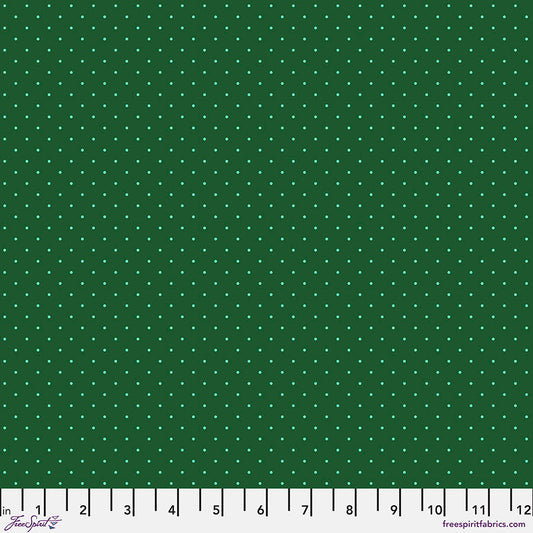 Tula Pink's True Colors Fabric - Tiny Dots - Lilypad