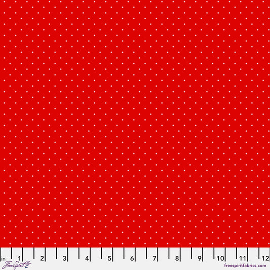 Tula Pink's True Colors Fabric - Tiny Dots - Watermelon