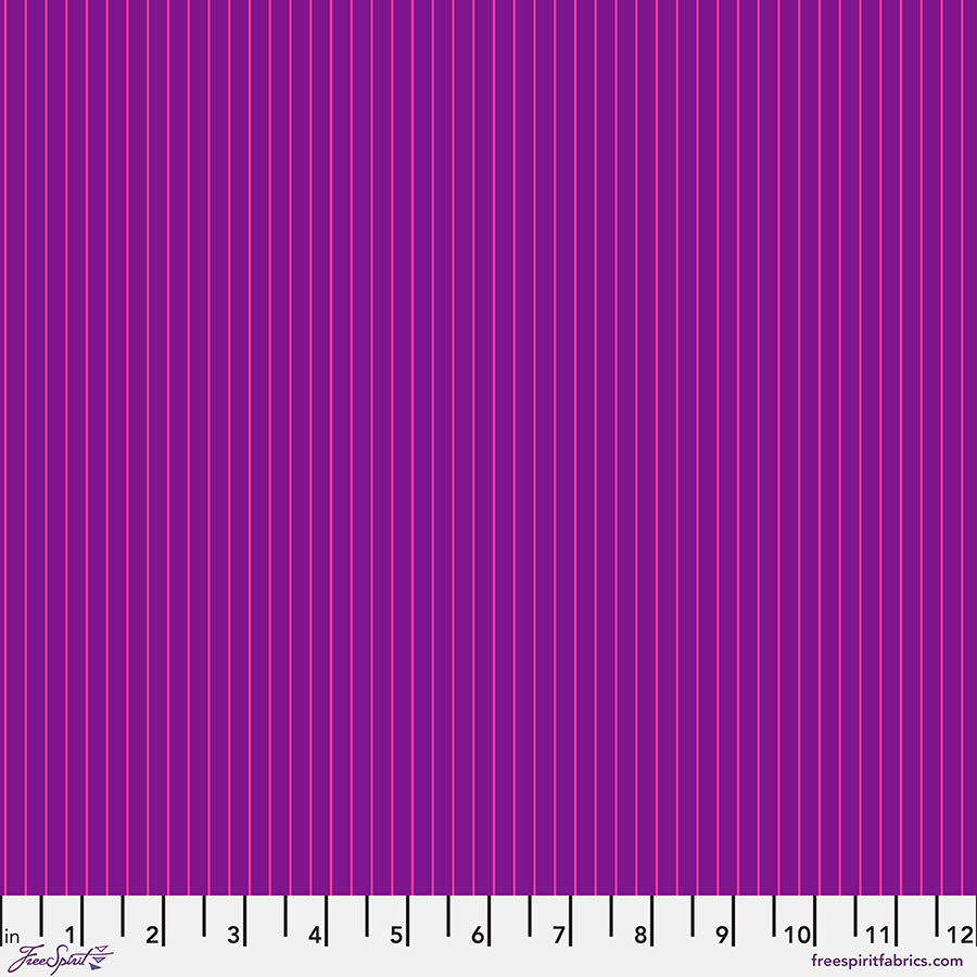 Tula Pink's True Colors Fabric - Tiny Stripe- Aster