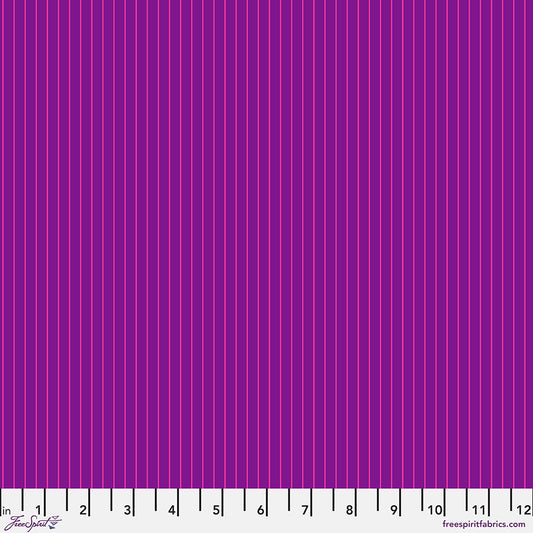 Tula Pink's True Colors Fabric - Tiny Stripe- Aster