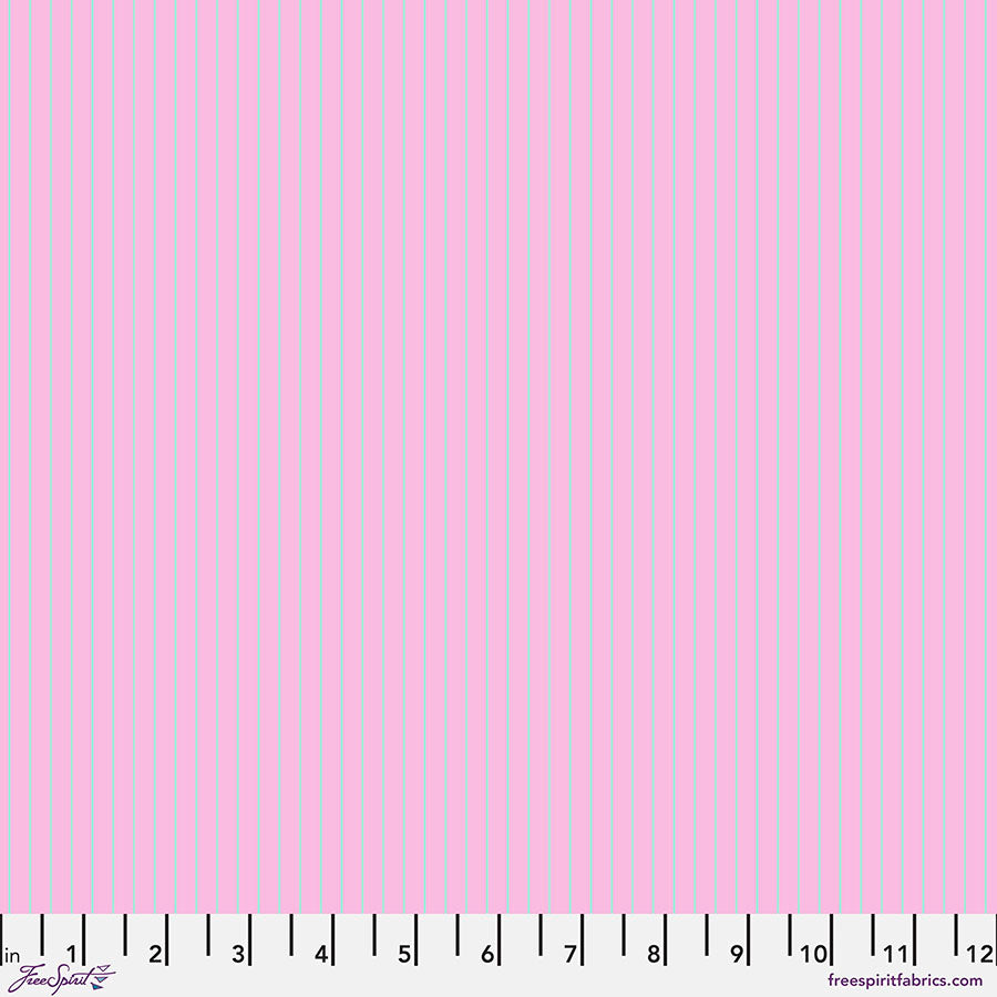 Tula Pink's True Colors Fabric - Tiny Stripe - Petal