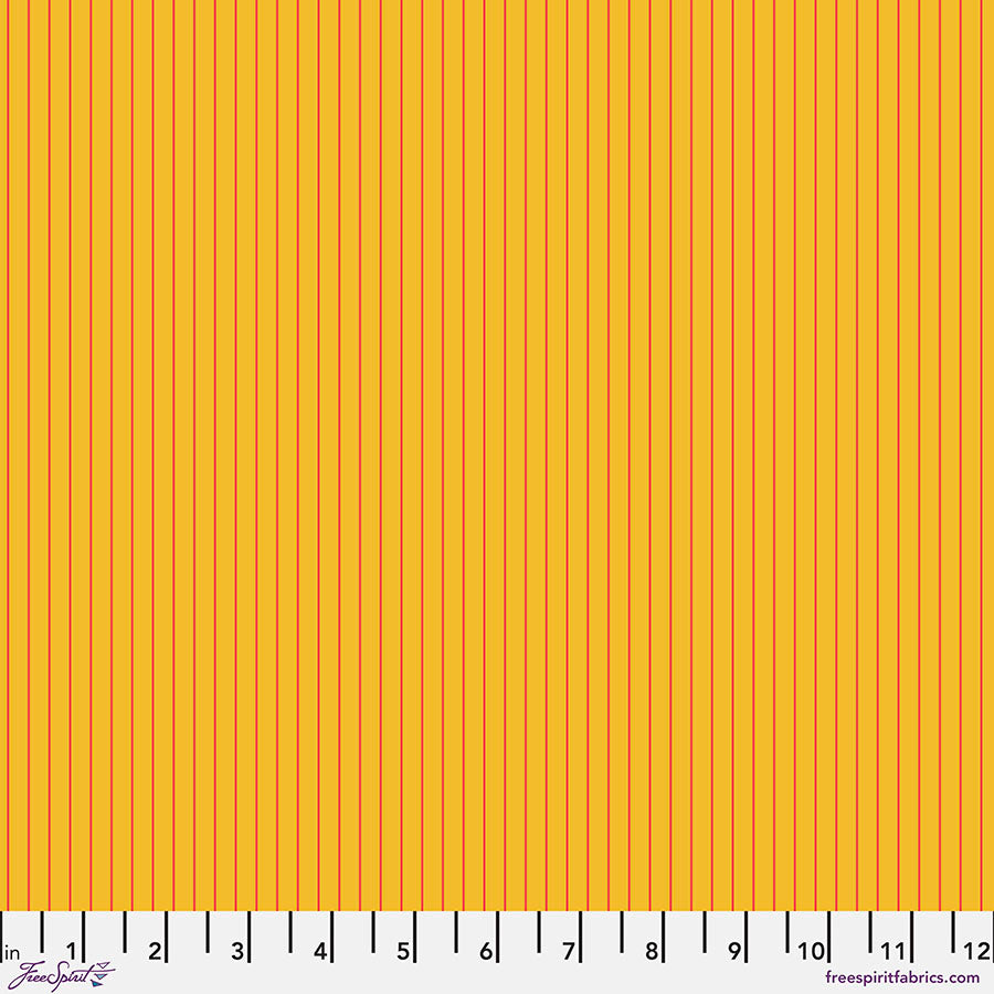 Tula Pink's True Colors Fabric - Tiny Stripe - Sunrise