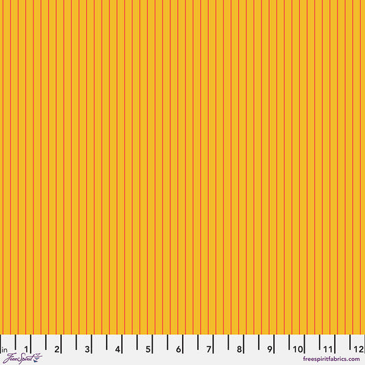 Tula Pink's True Colors Fabric - Tiny Stripe - Sunrise