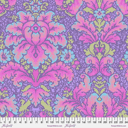 Tula Pink's Parisville Deja Vu - Damask Dot Violet