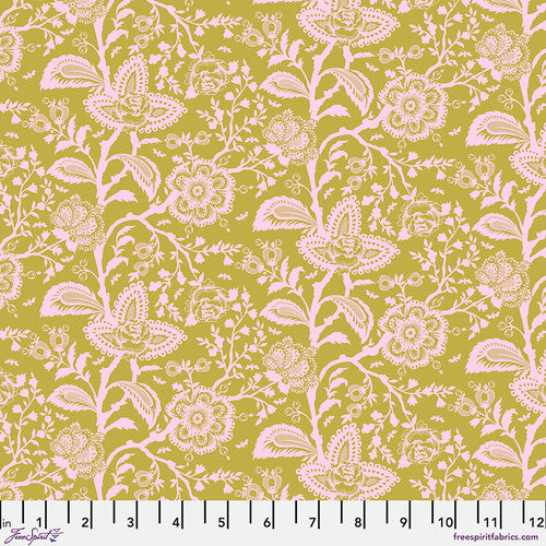 Tula Pink's Parisville Deja Vu - French Lace Hazelnut