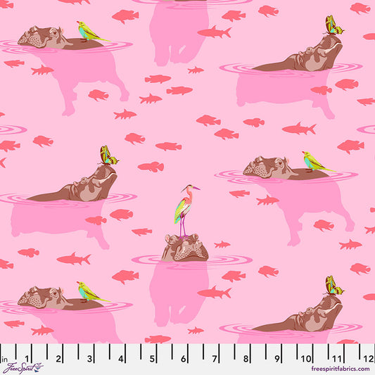 Tula Pink's Everglow - My Hippo's Don't Lie Nova