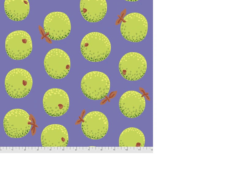 Kaffe Fassett Prints -Oranges - Lavender