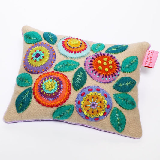 Pansy Pincushion Wool Felt Kit