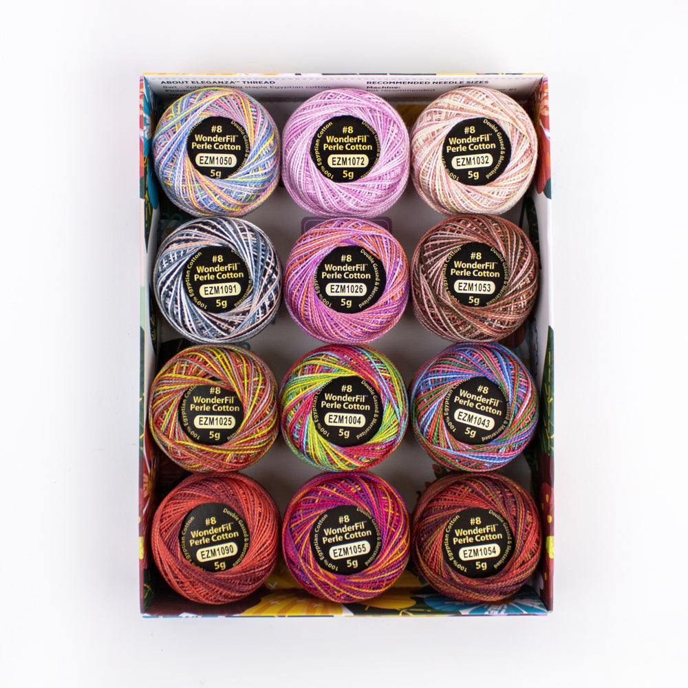 Wonderfil Pearle Cotton - 8 Weight Variegated Eleganza - Passion5