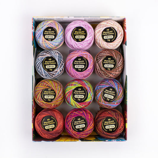 Wonderfil Pearle Cotton - 8 Weight Variegated Eleganza - Passion5