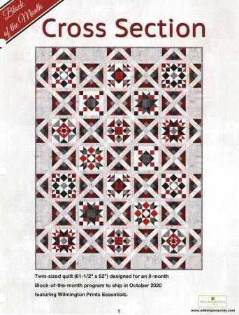 Cross Section Quilt - Block of the Month or Kit