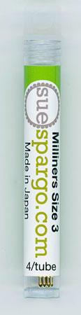 Sue Spargo's Gold Eye Milliners Size 3 Needles