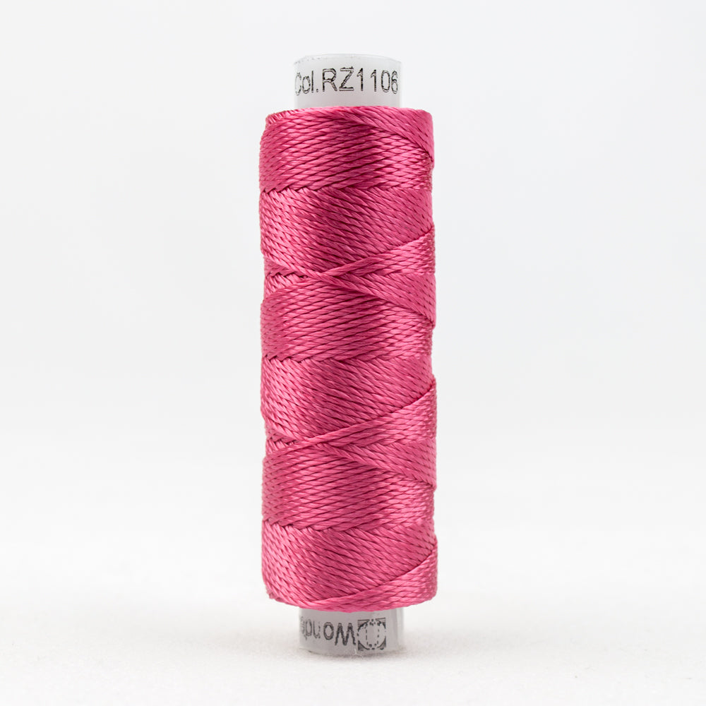 Sue Spargo's Solid Razzle Thread - 100% Rayon Thread -RZ1106- Raspberry Wine