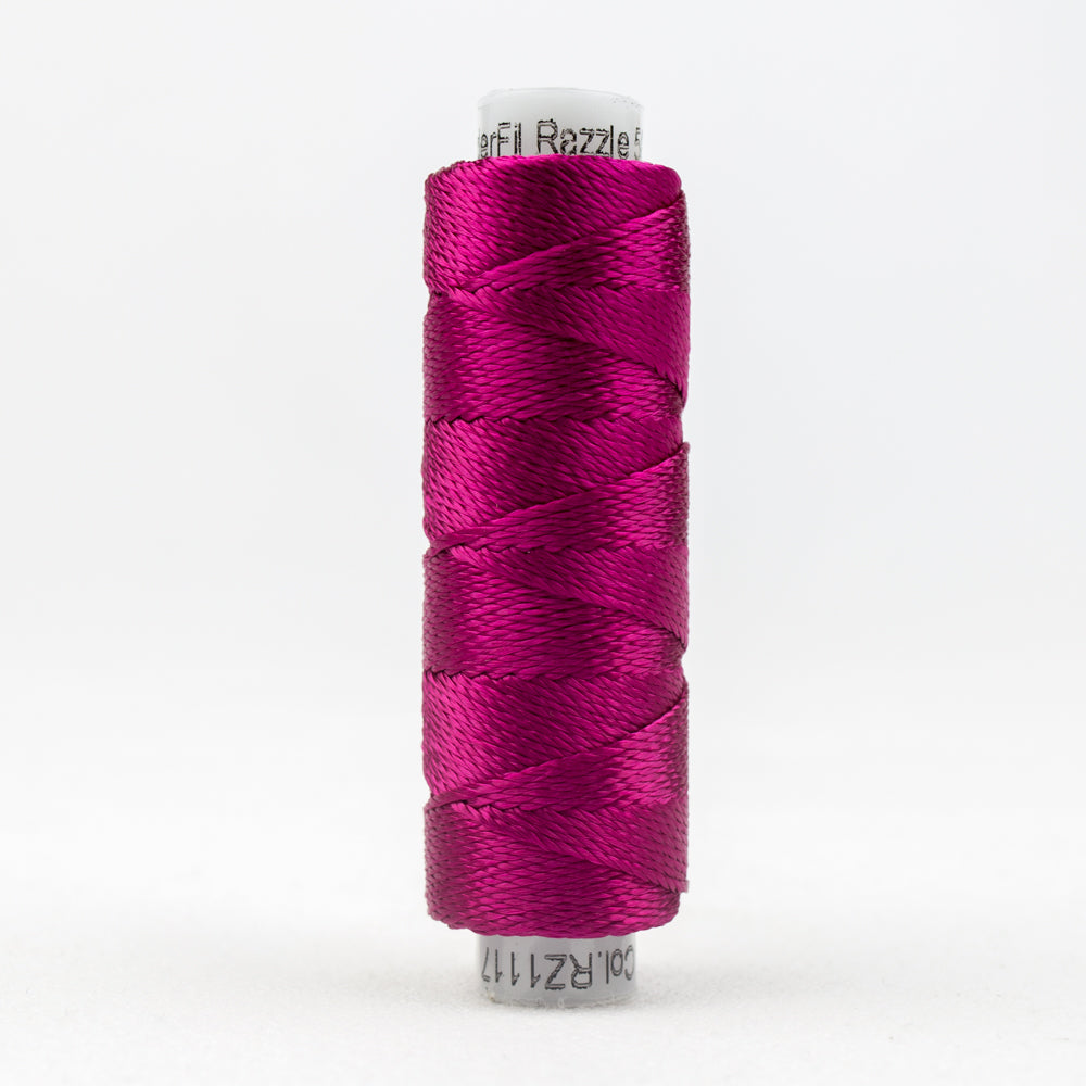 Sue Spargo's Solid Razzle Thread - 100% Rayon Thread - RZ1117 - Cerise